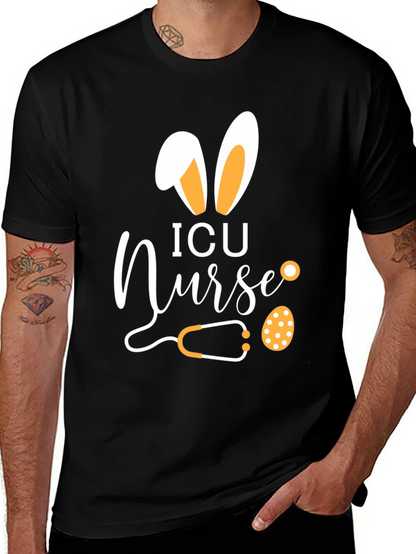 Camiseta ICU Nurse Conejo de Pascua