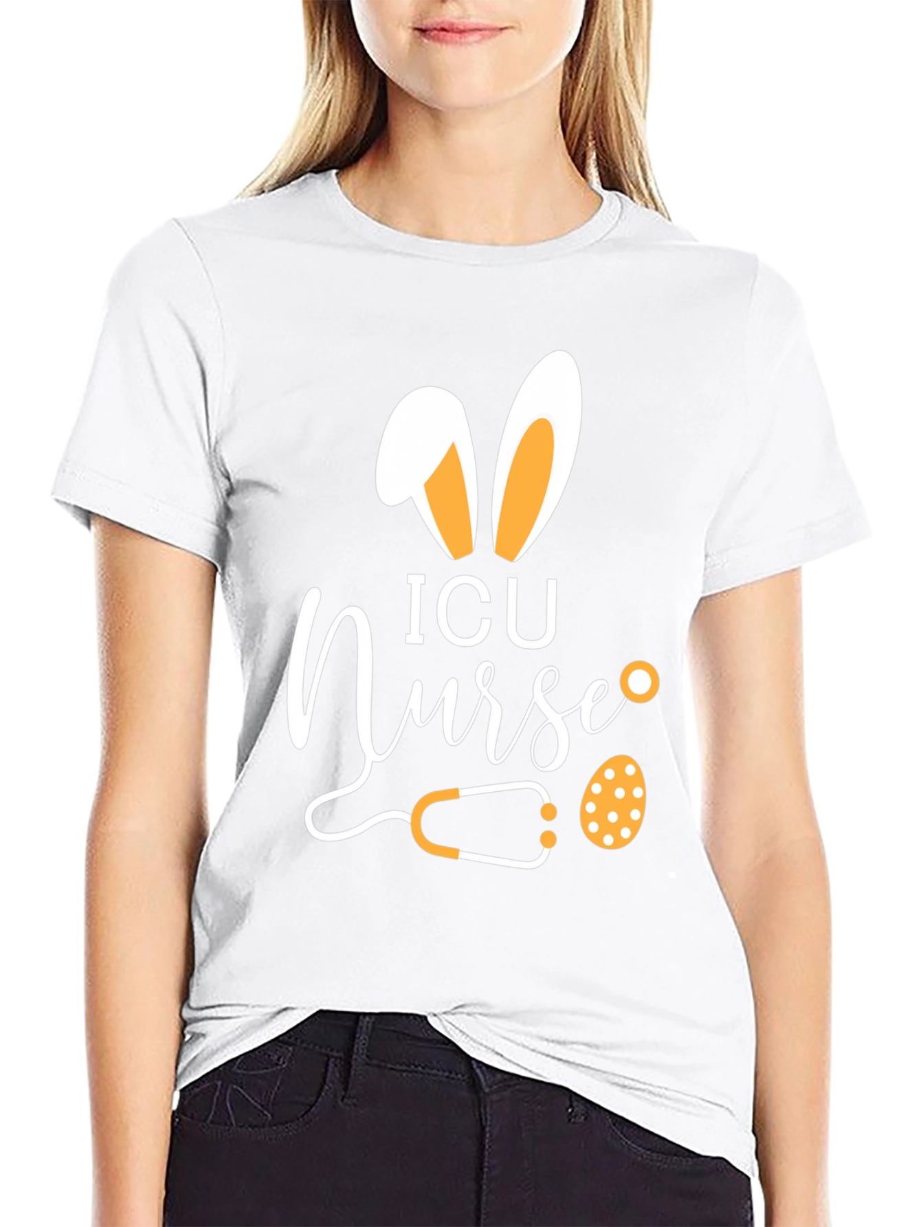 Camiseta ICU Nurse Conejo de Pascua