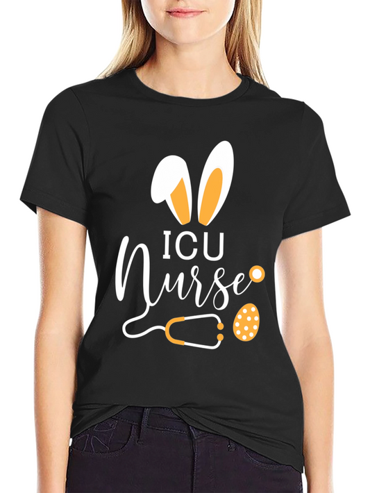 Camiseta ICU Nurse Conejo de Pascua