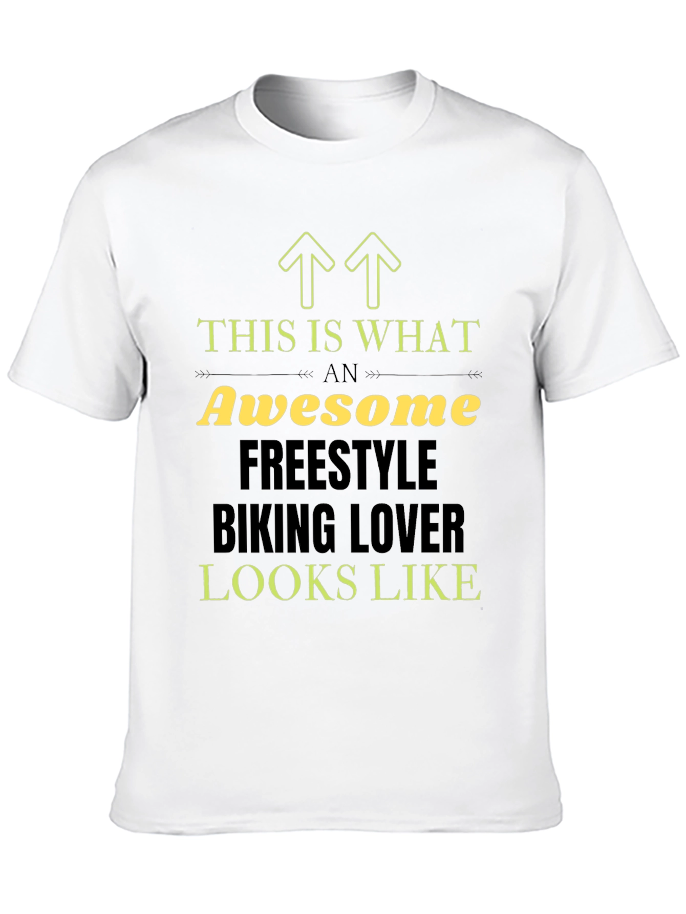 Camiseta Negra Awesome Freestyle Biking Lover