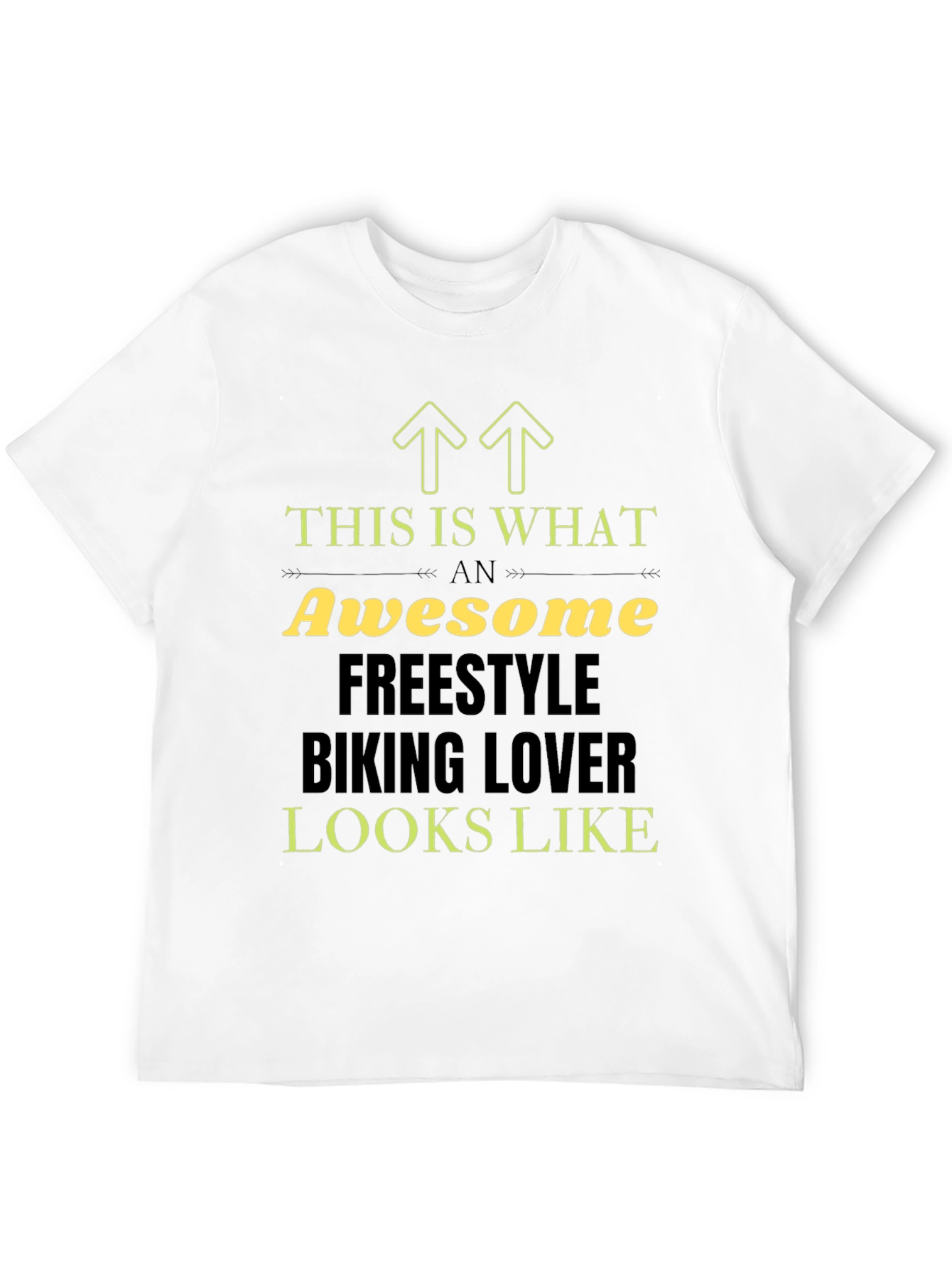 Camiseta Negra Awesome Freestyle Biking Lover