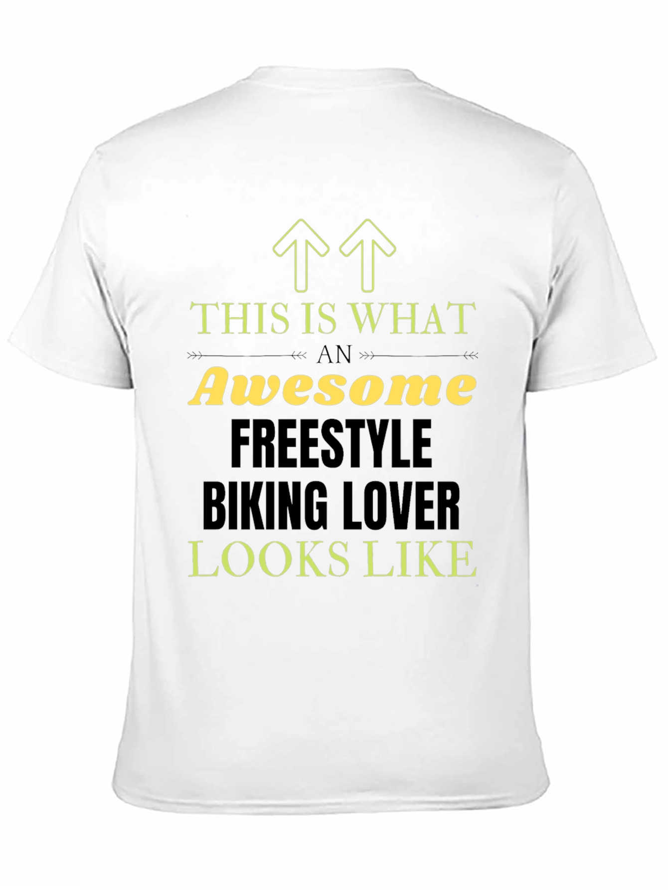 Camiseta Negra Awesome Freestyle Biking Lover