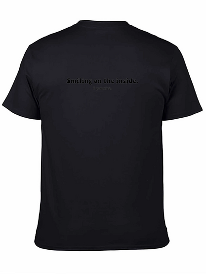 Camiseta Negra: Sonriendo Por Dentro Lo Prometo