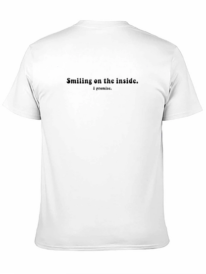 Camiseta Negra: Sonriendo Por Dentro Lo Prometo