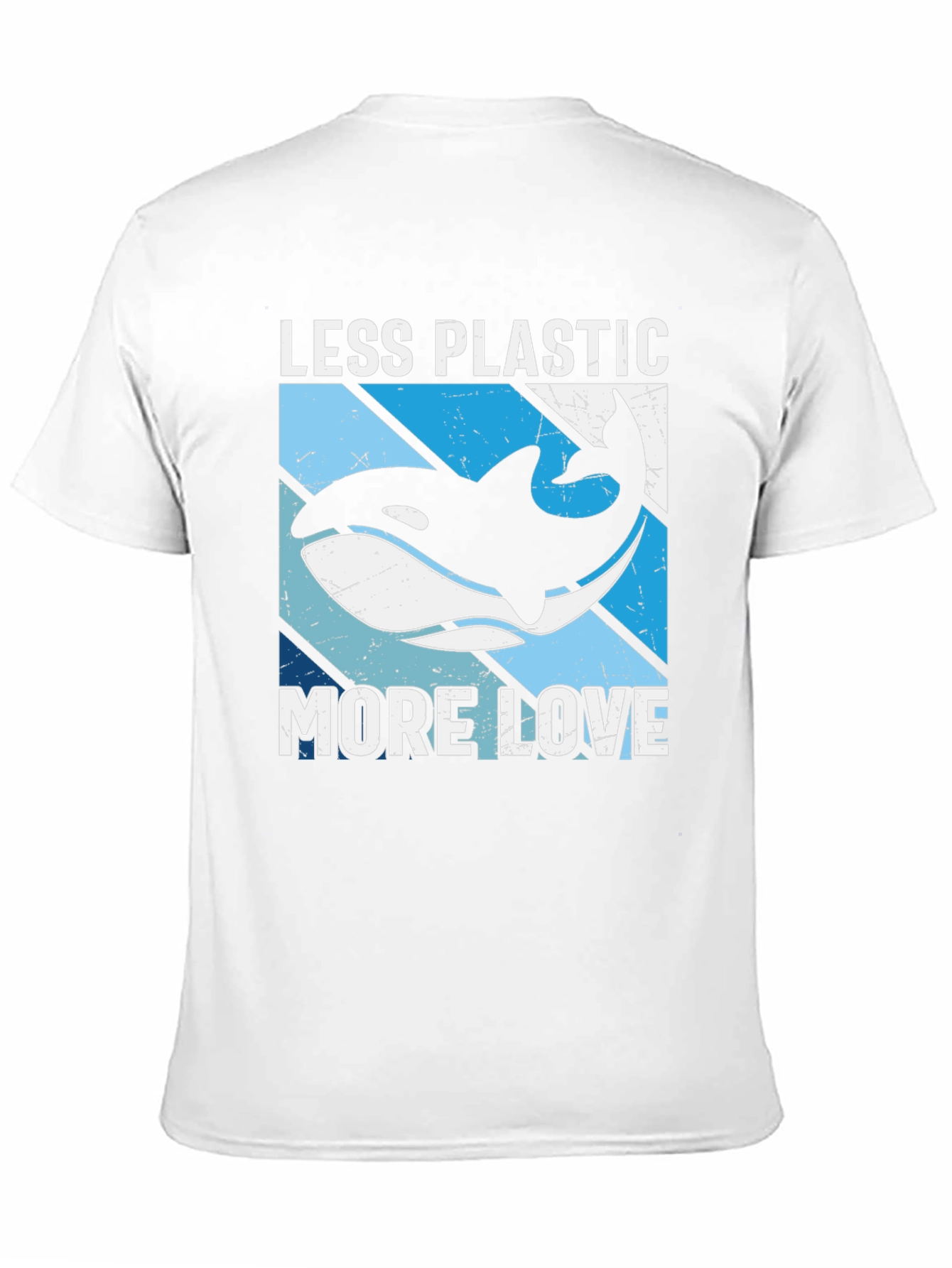 Camiseta Menos Plástico Más Amor con Orca