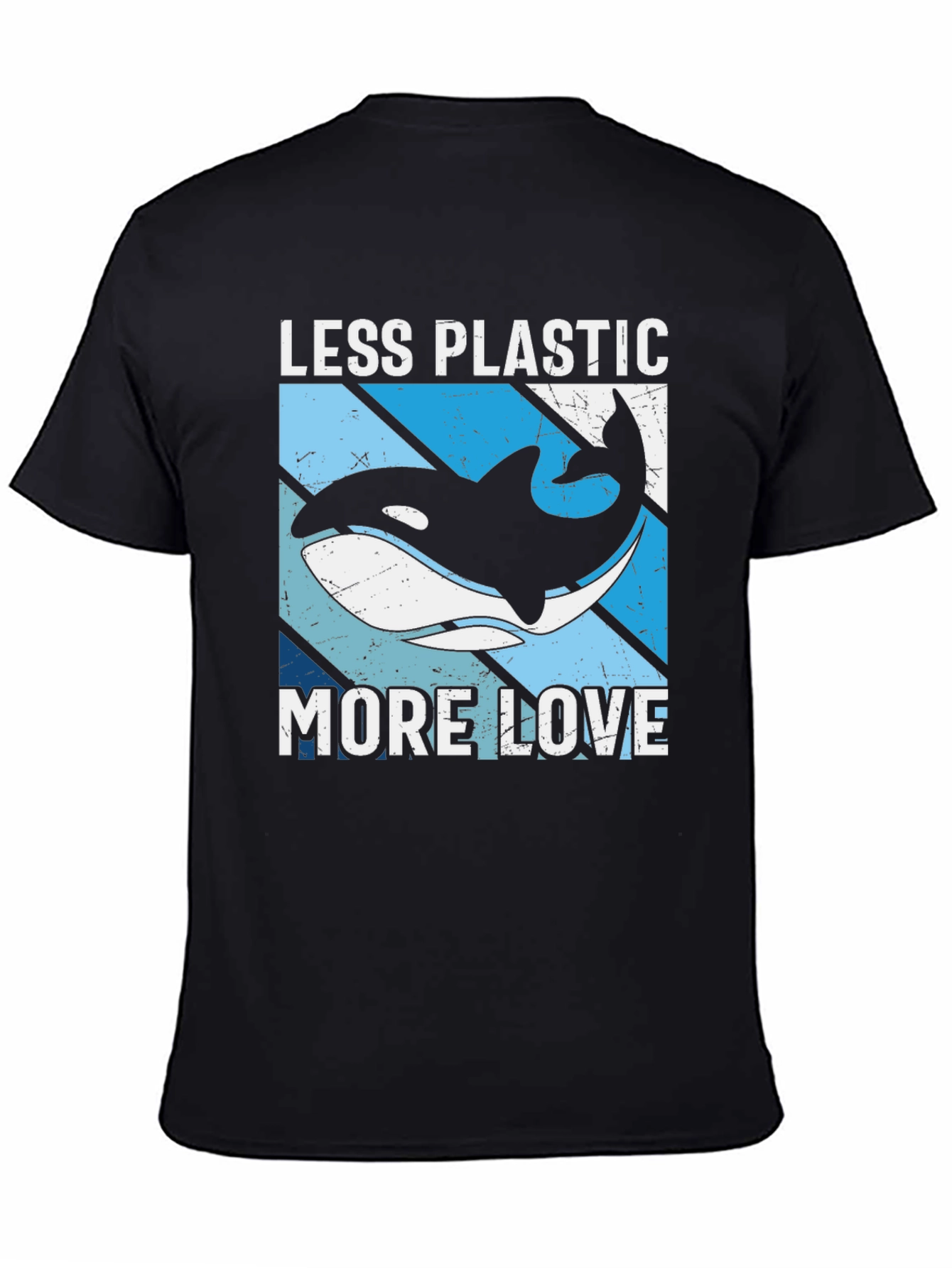 Camiseta Menos Plástico Más Amor con Orca