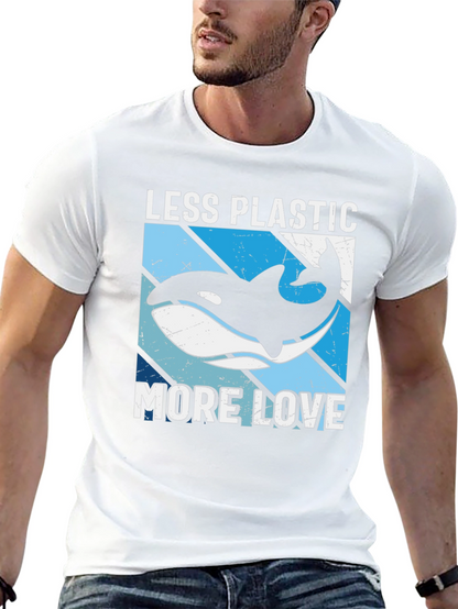 Camiseta Menos Plástico Más Amor con Orca