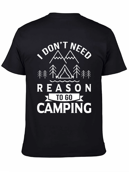 Camiseta Negra: Razón para Acampar