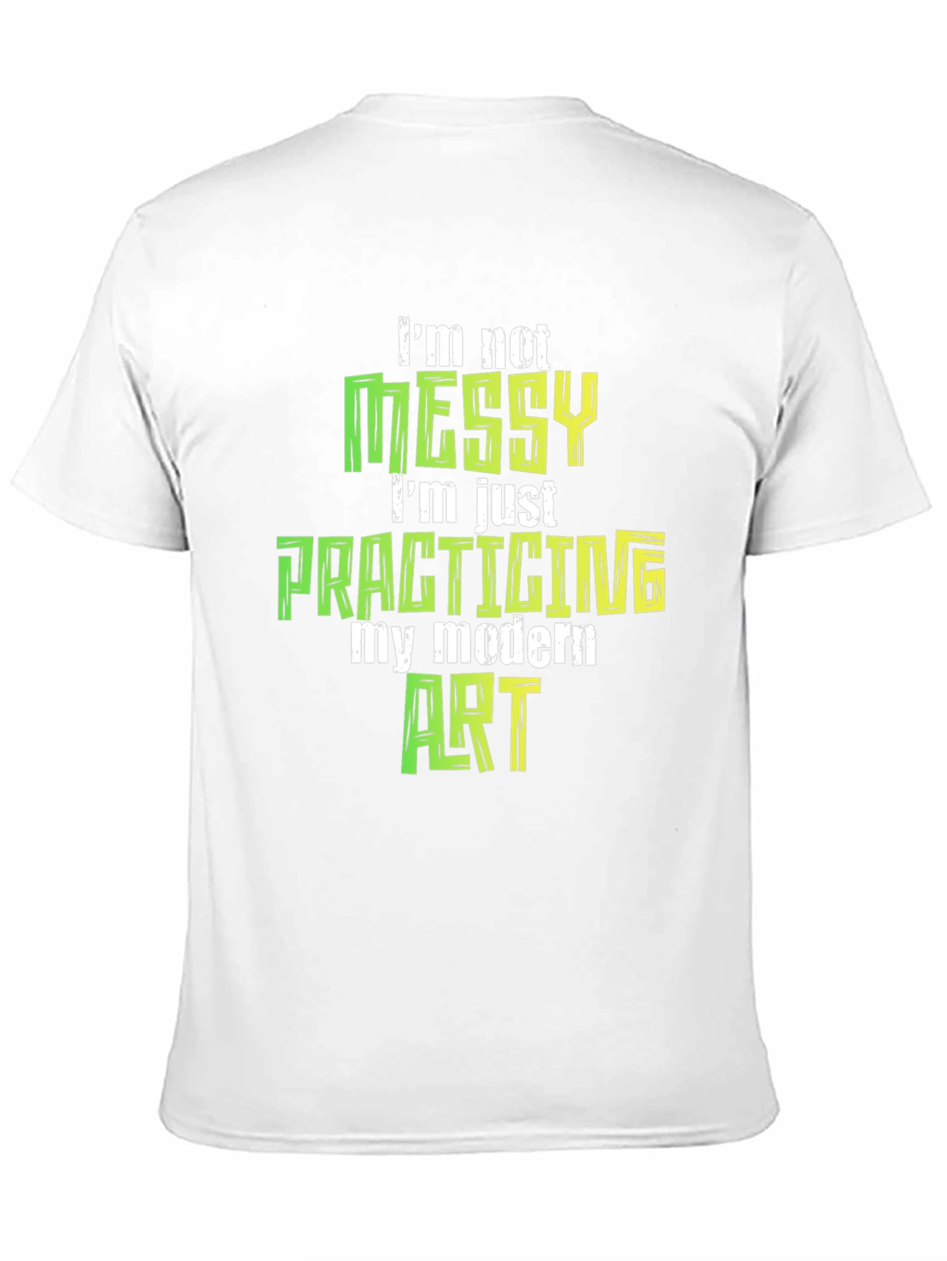 Camiseta Negra: No soy desordenado practico arte