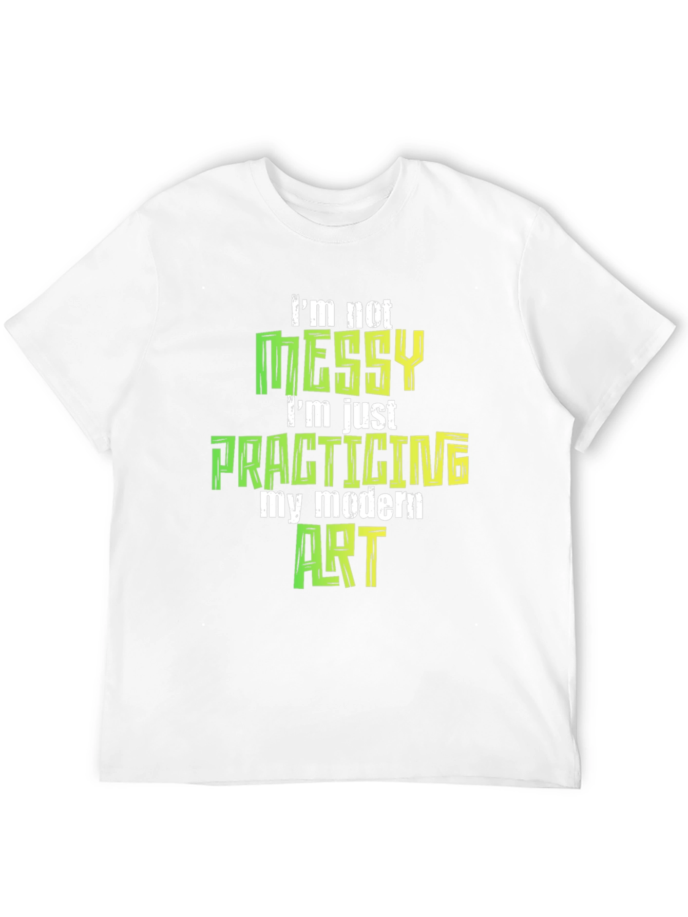 Camiseta Negra: No soy desordenado practico arte