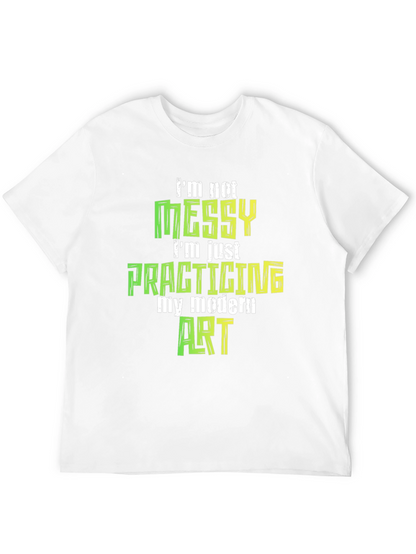 Camiseta Negra: No soy desordenado practico arte