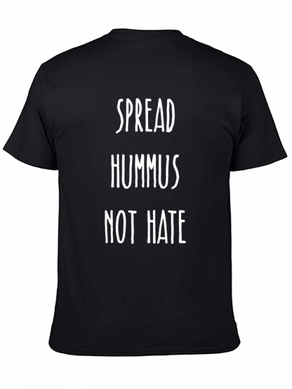 Camiseta Negra: Spread Hummus Not Hate