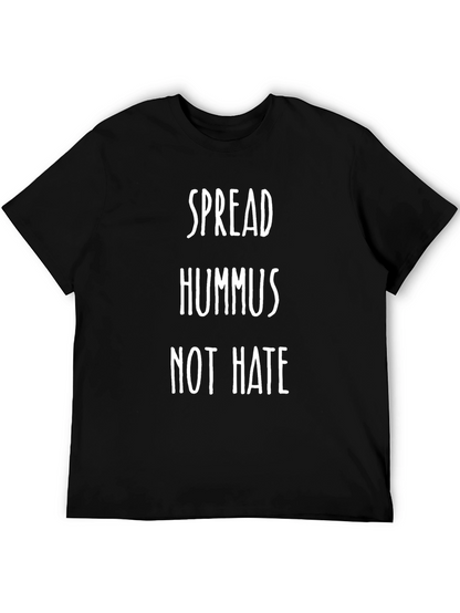 Camiseta Negra: Spread Hummus Not Hate