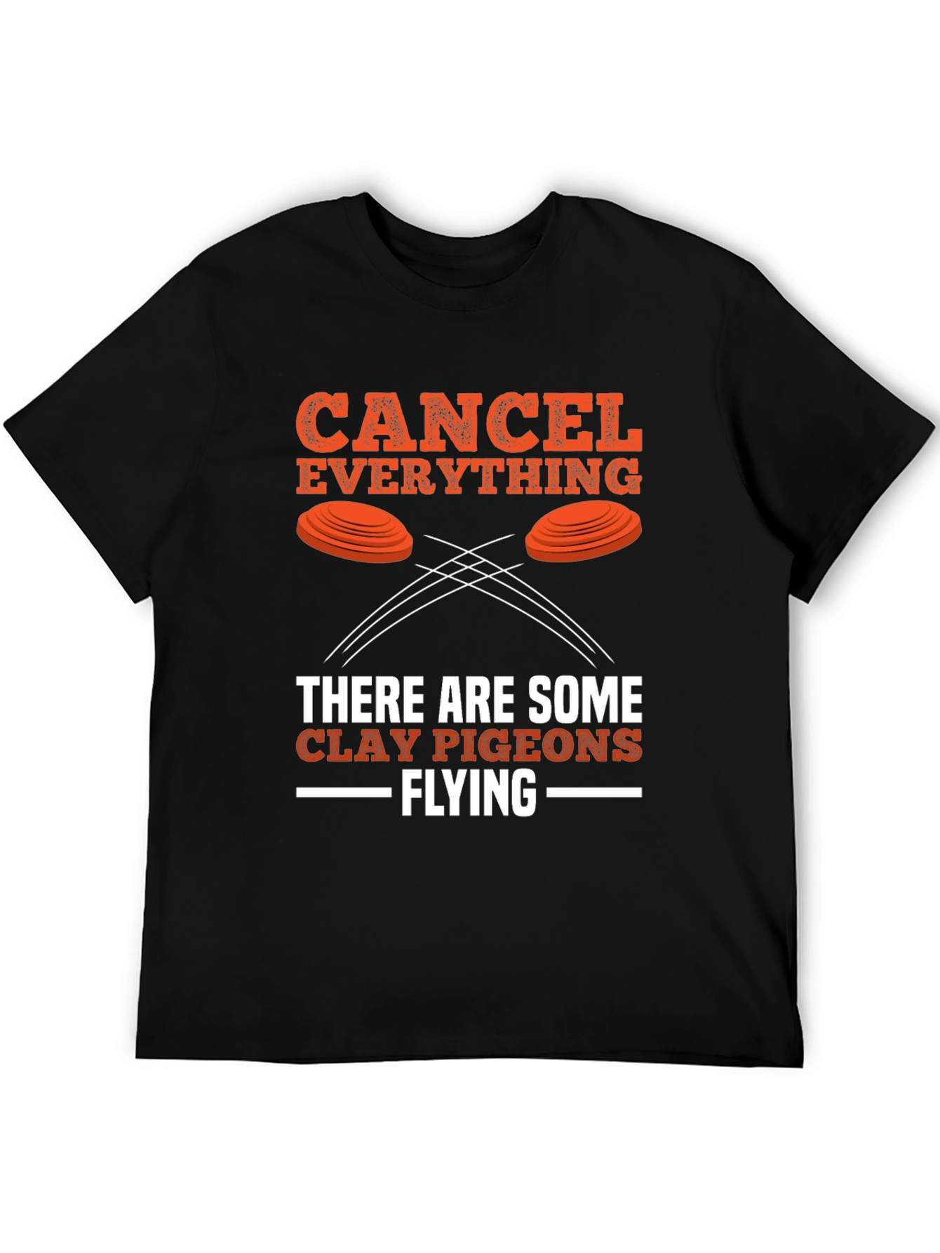 Camiseta Negra Cancel Everything Clay Pigeons