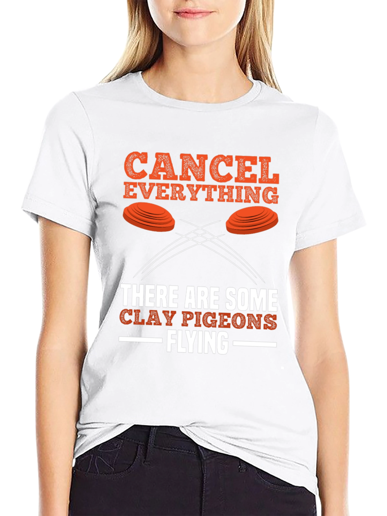 Camiseta Negra Cancel Everything Clay Pigeons