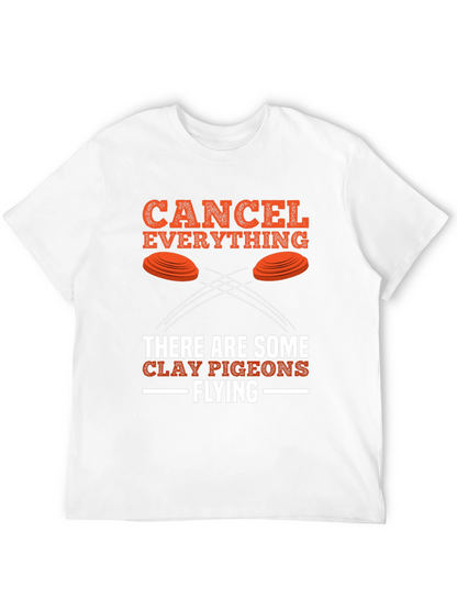 Camiseta Negra Cancel Everything Clay Pigeons