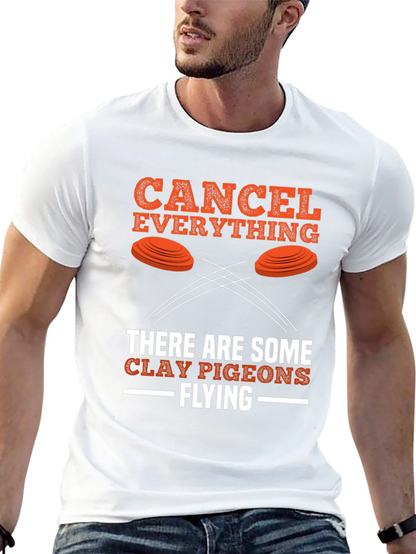 Camiseta Negra Cancel Everything Clay Pigeons