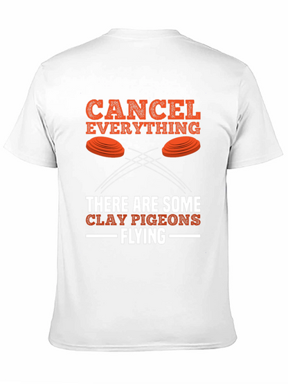 Camiseta Negra Cancel Everything Clay Pigeons