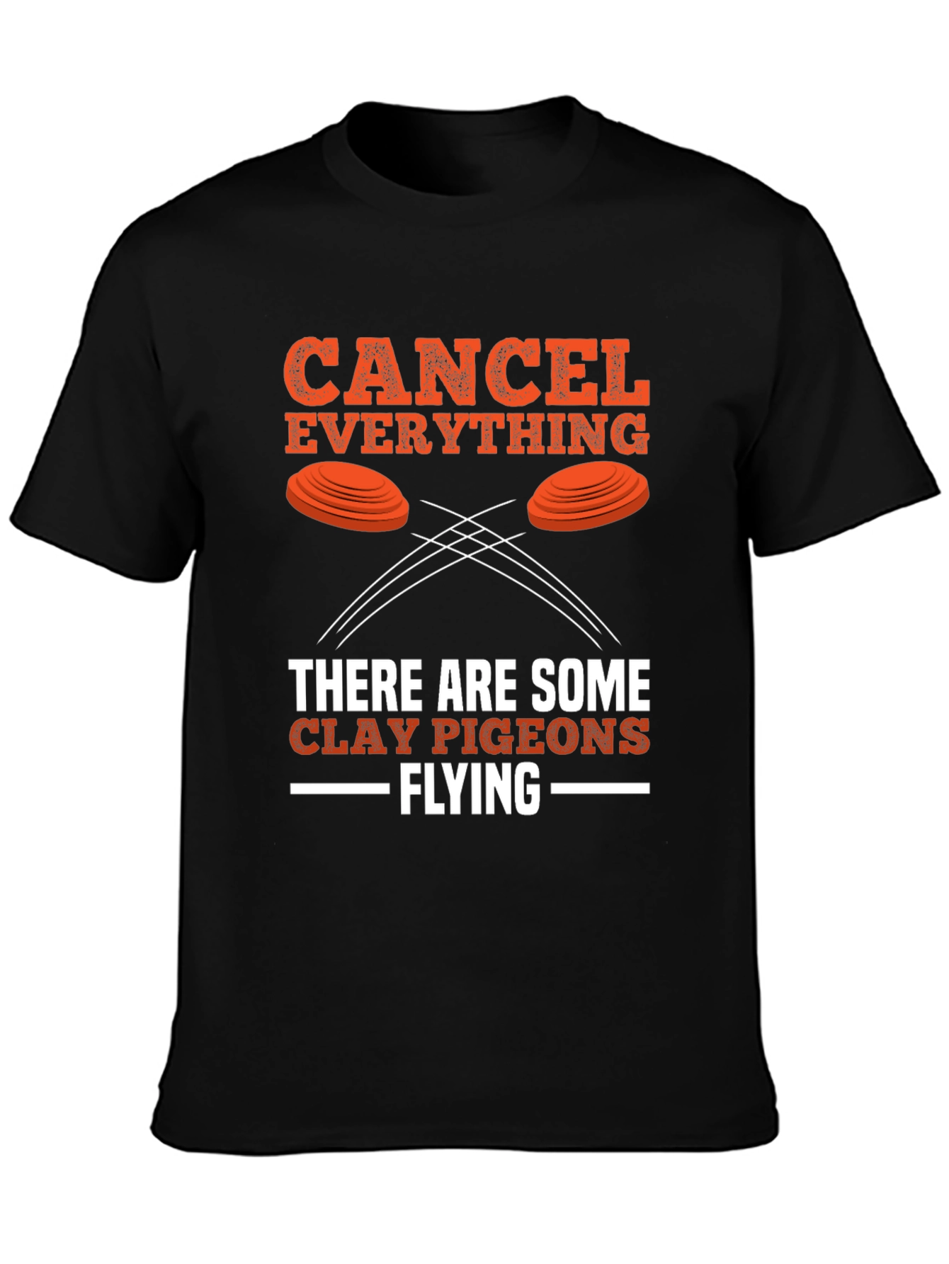 Camiseta Negra Cancel Everything Clay Pigeons