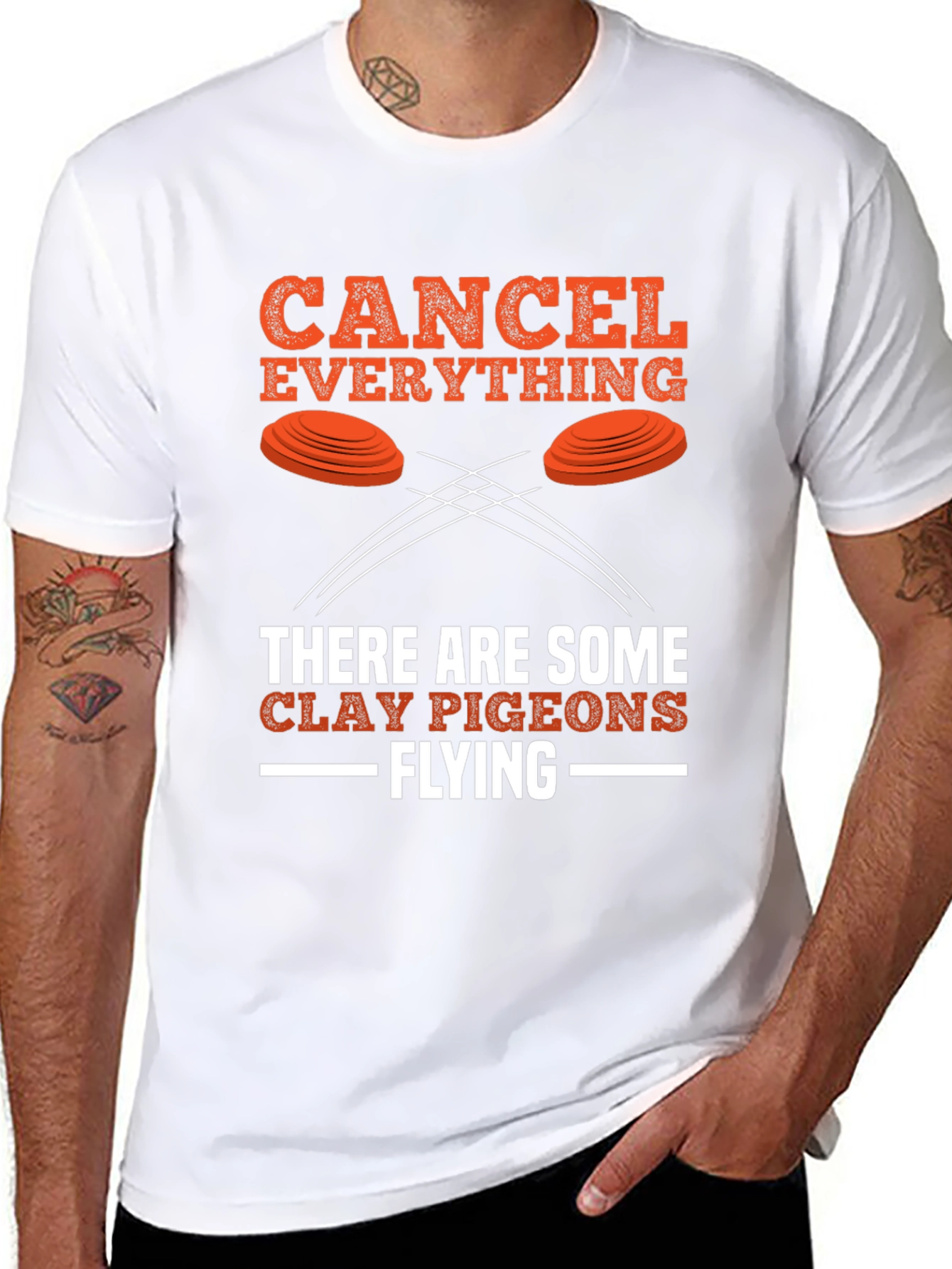 Camiseta Negra Cancel Everything Clay Pigeons