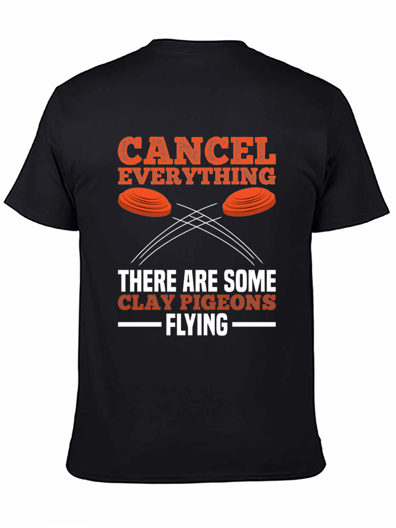 Camiseta Negra Cancel Everything Clay Pigeons