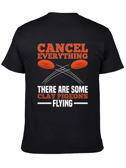Camiseta Negra Cancel Everything Clay Pigeons