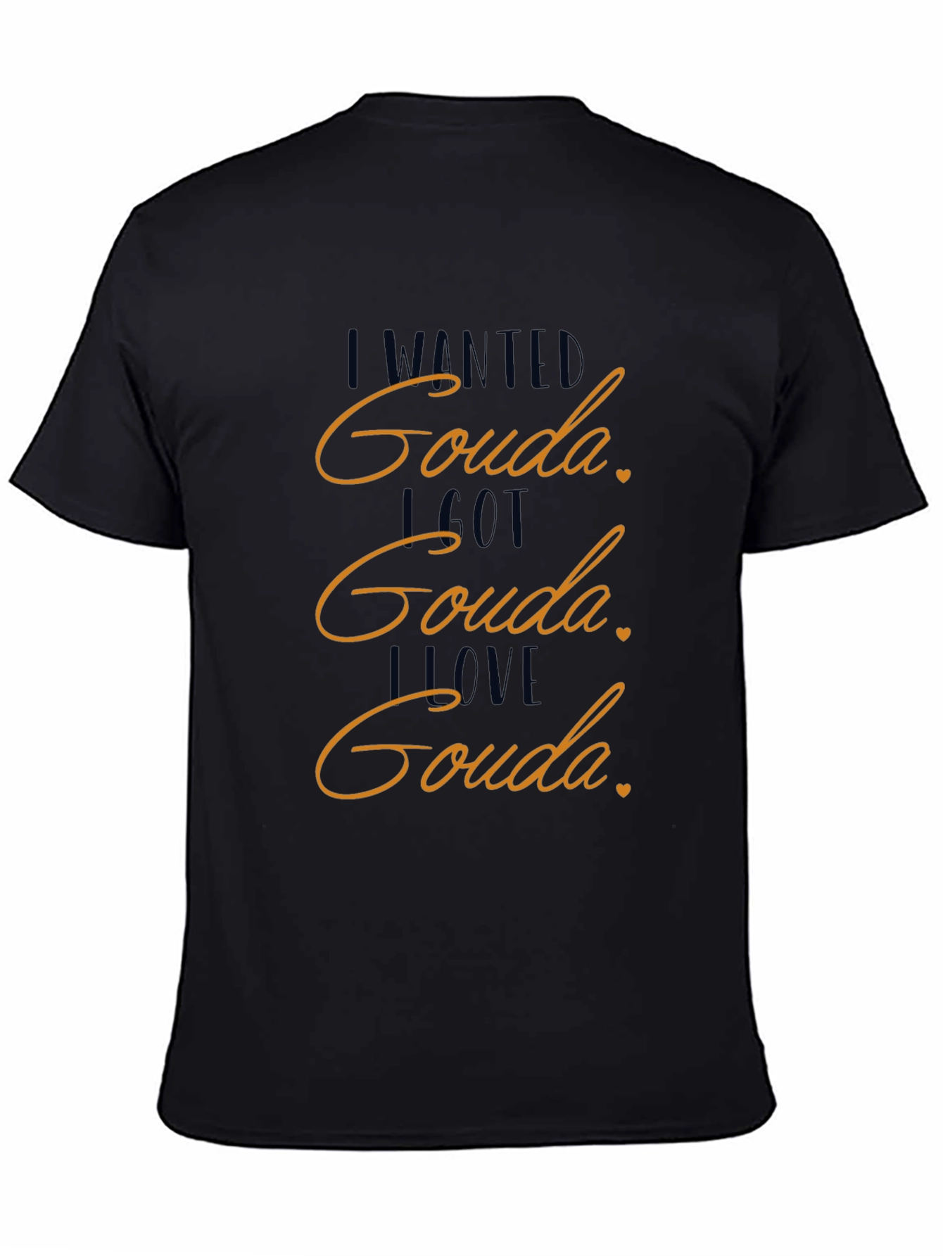 Camiseta Negra Amo el Gouda