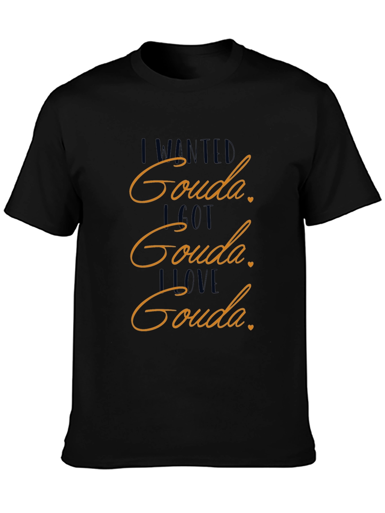 Camiseta Negra Amo el Gouda