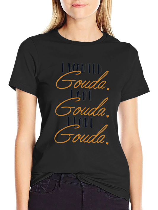 Camiseta Negra Amo el Gouda