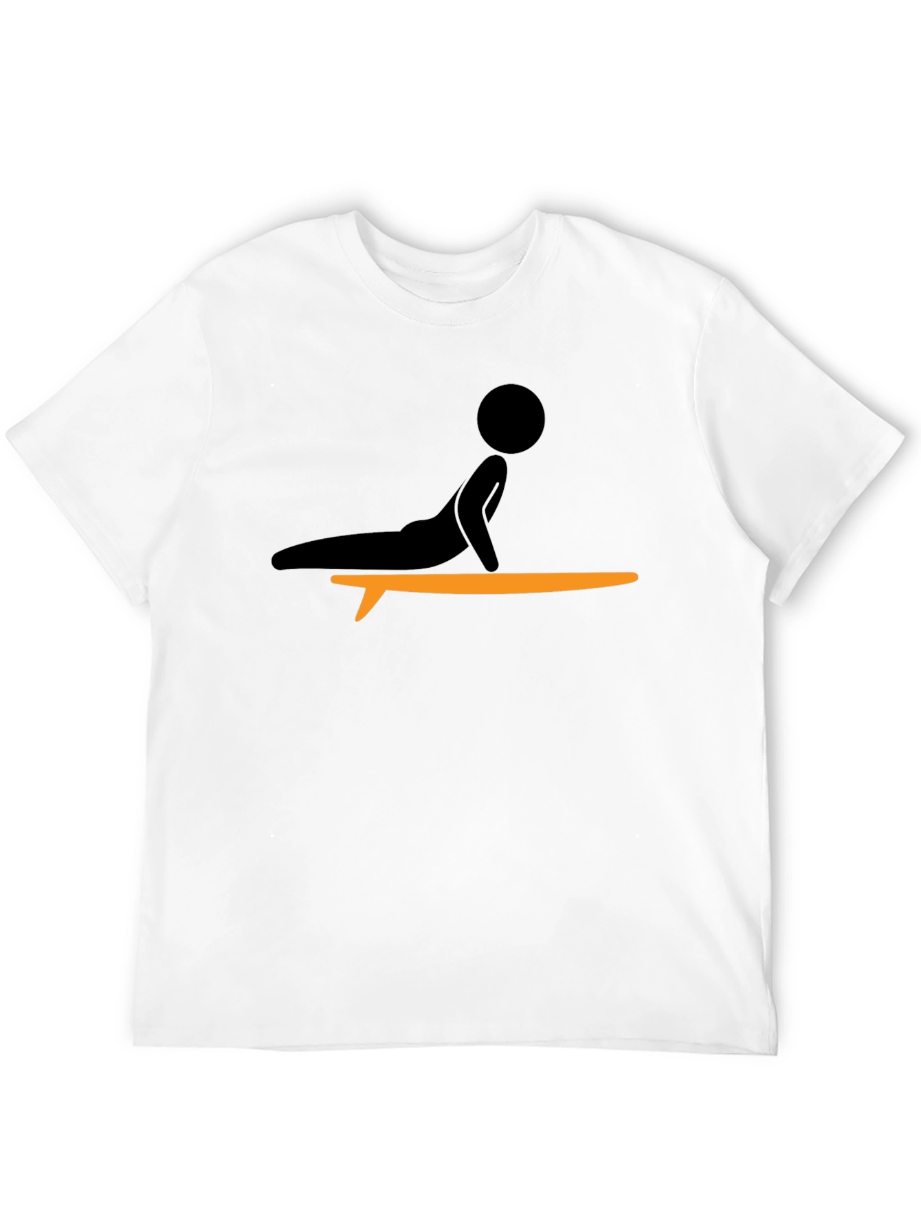 Camiseta Negra con Diseño de Surf Yoga