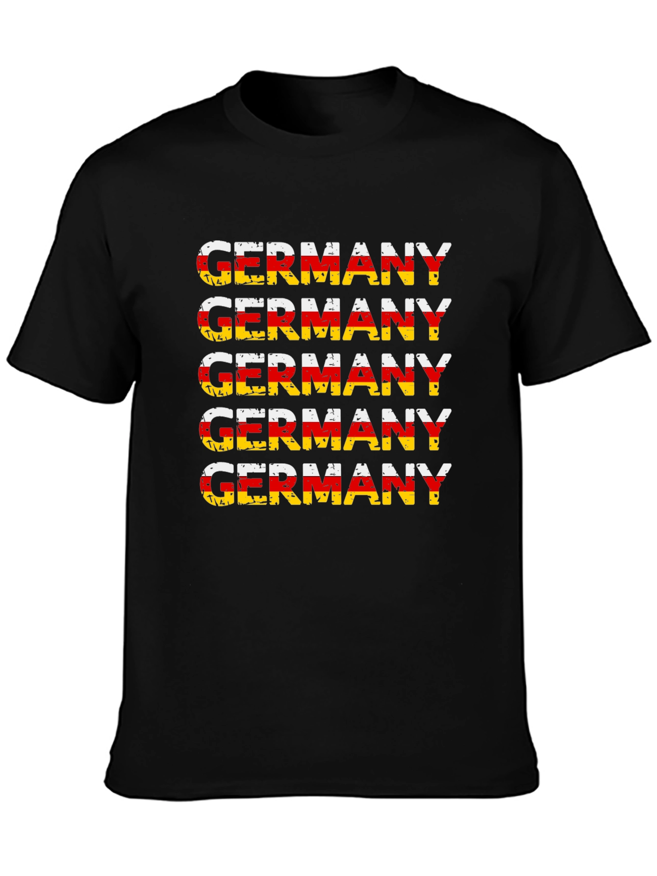 Camiseta Alemania Diseño Bandera Retro Hombre