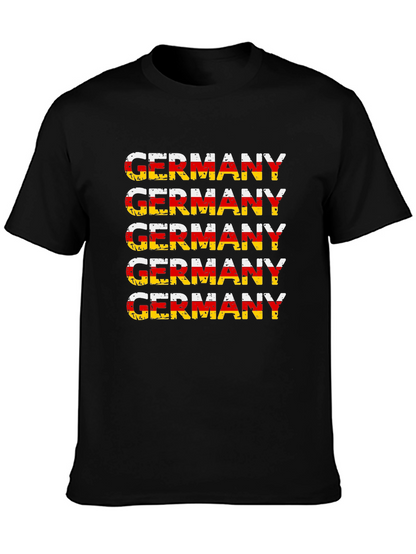 Camiseta Alemania Diseño Bandera Retro Hombre