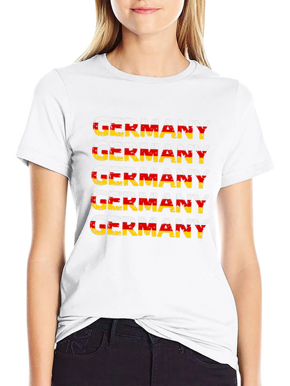 Camiseta Alemania Diseño Bandera Retro Hombre