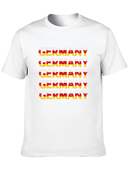 Camiseta Alemania Diseño Bandera Retro Hombre