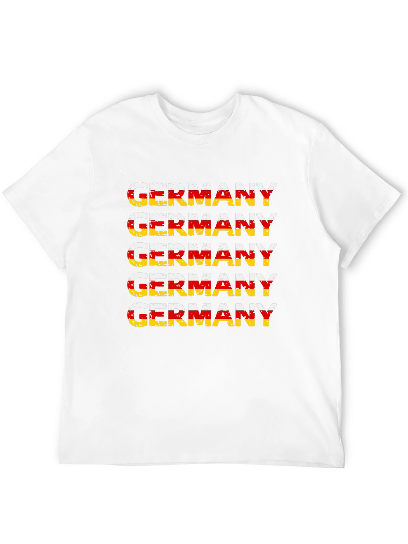 Camiseta Alemania Diseño Bandera Retro Hombre