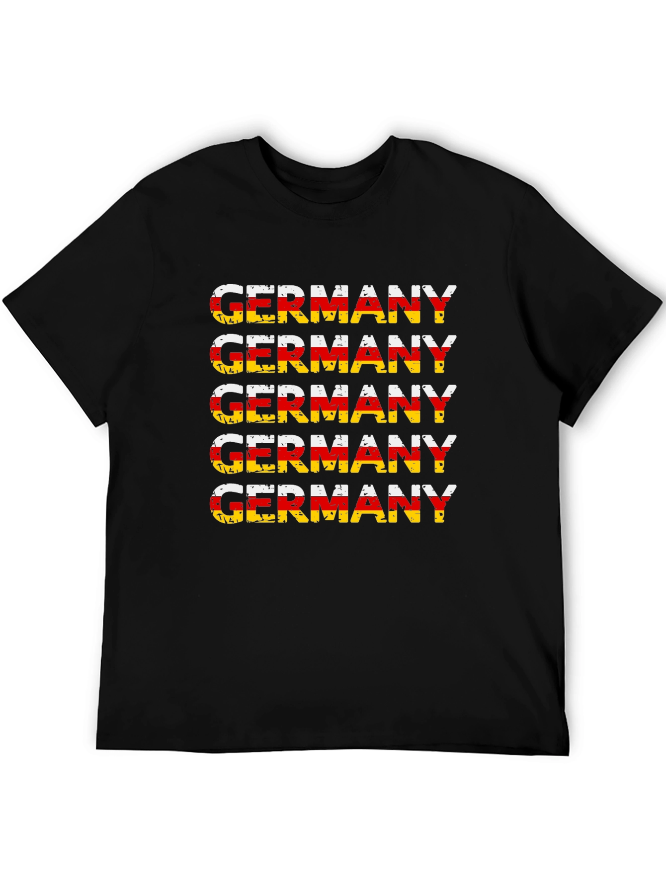 Camiseta Alemania Diseño Bandera Retro Hombre
