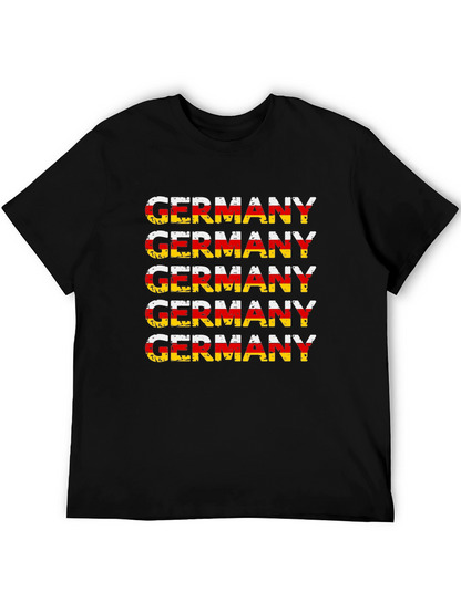 Camiseta Alemania Diseño Bandera Retro Hombre