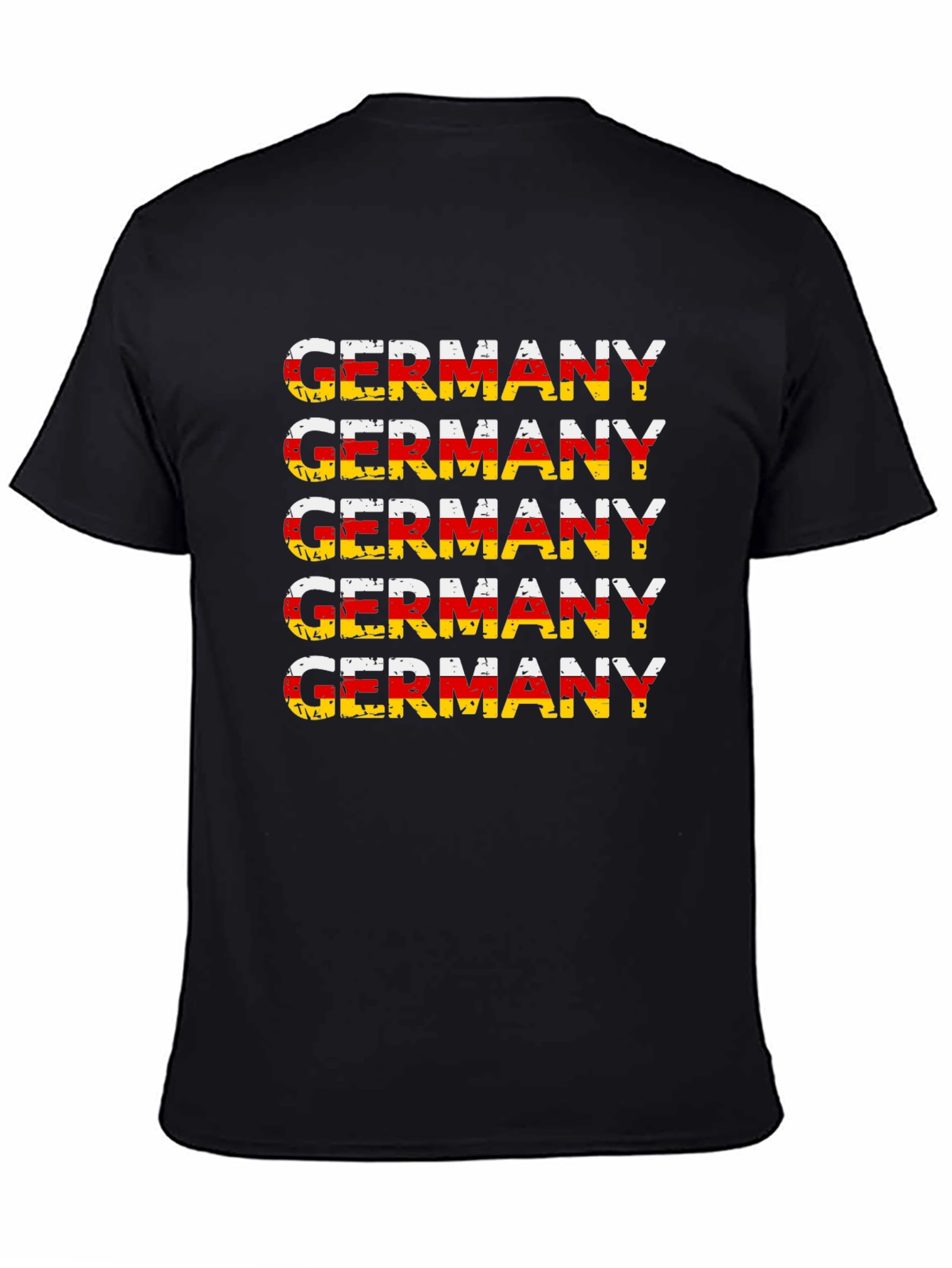 Camiseta Alemania Diseño Bandera Retro Hombre
