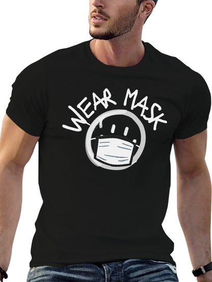 Camiseta Negra Unisex Wear Mask - Moda Consciente