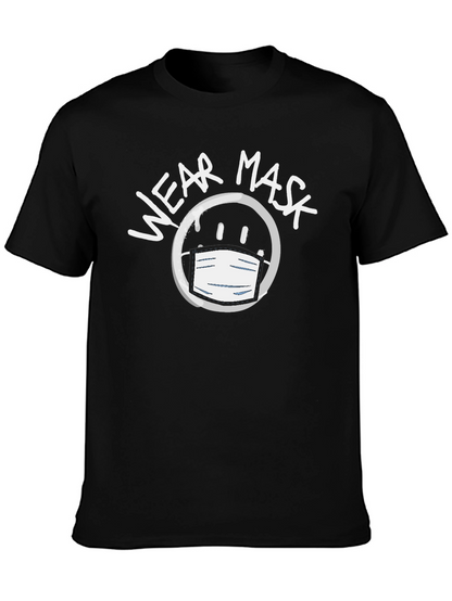 Camiseta Negra Unisex Wear Mask - Moda Consciente