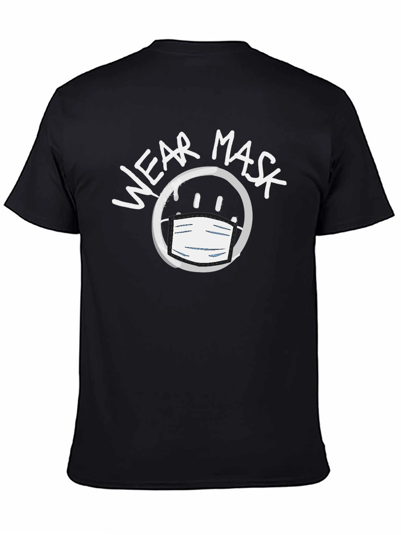 Camiseta Negra Unisex Wear Mask - Moda Consciente