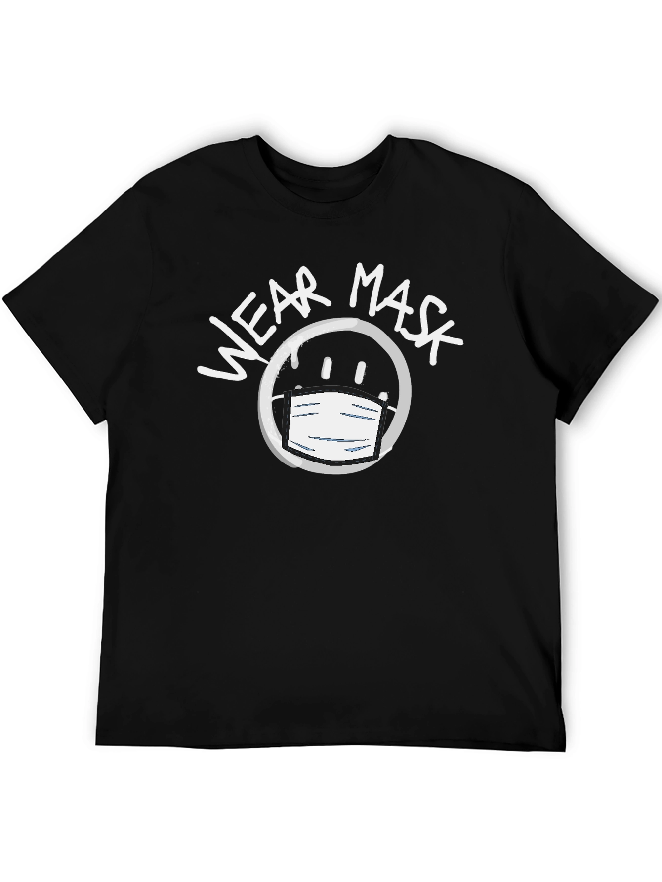 Camiseta Negra Unisex Wear Mask - Moda Consciente