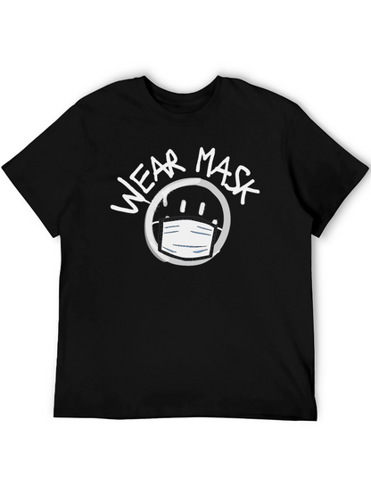 Camiseta Negra Unisex Wear Mask - Moda Consciente
