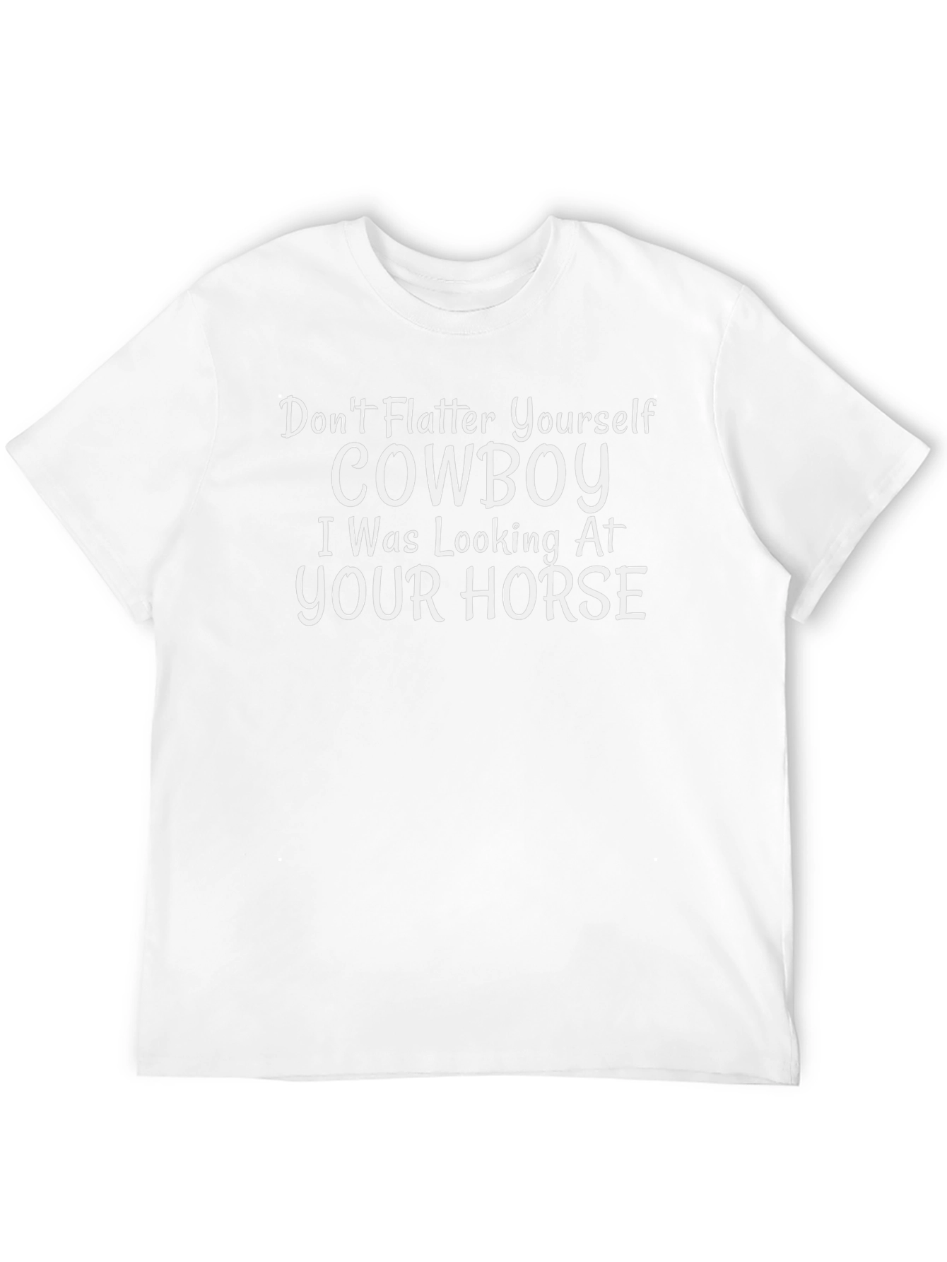 Camiseta Negra con Estampado Cowboy