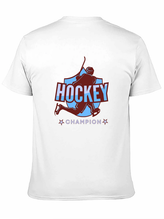 Camiseta Negra Hockey Champion para Hombre