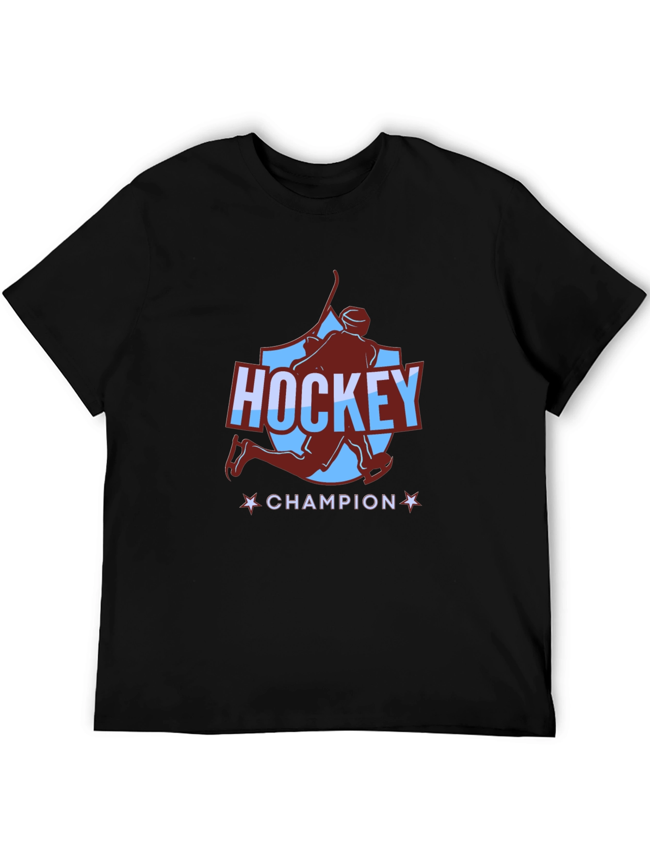 Camiseta Negra Hockey Champion para Hombre