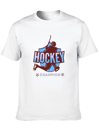 Camiseta Negra Hockey Champion para Hombre