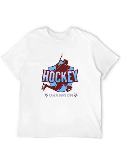 Camiseta Negra Hockey Champion para Hombre
