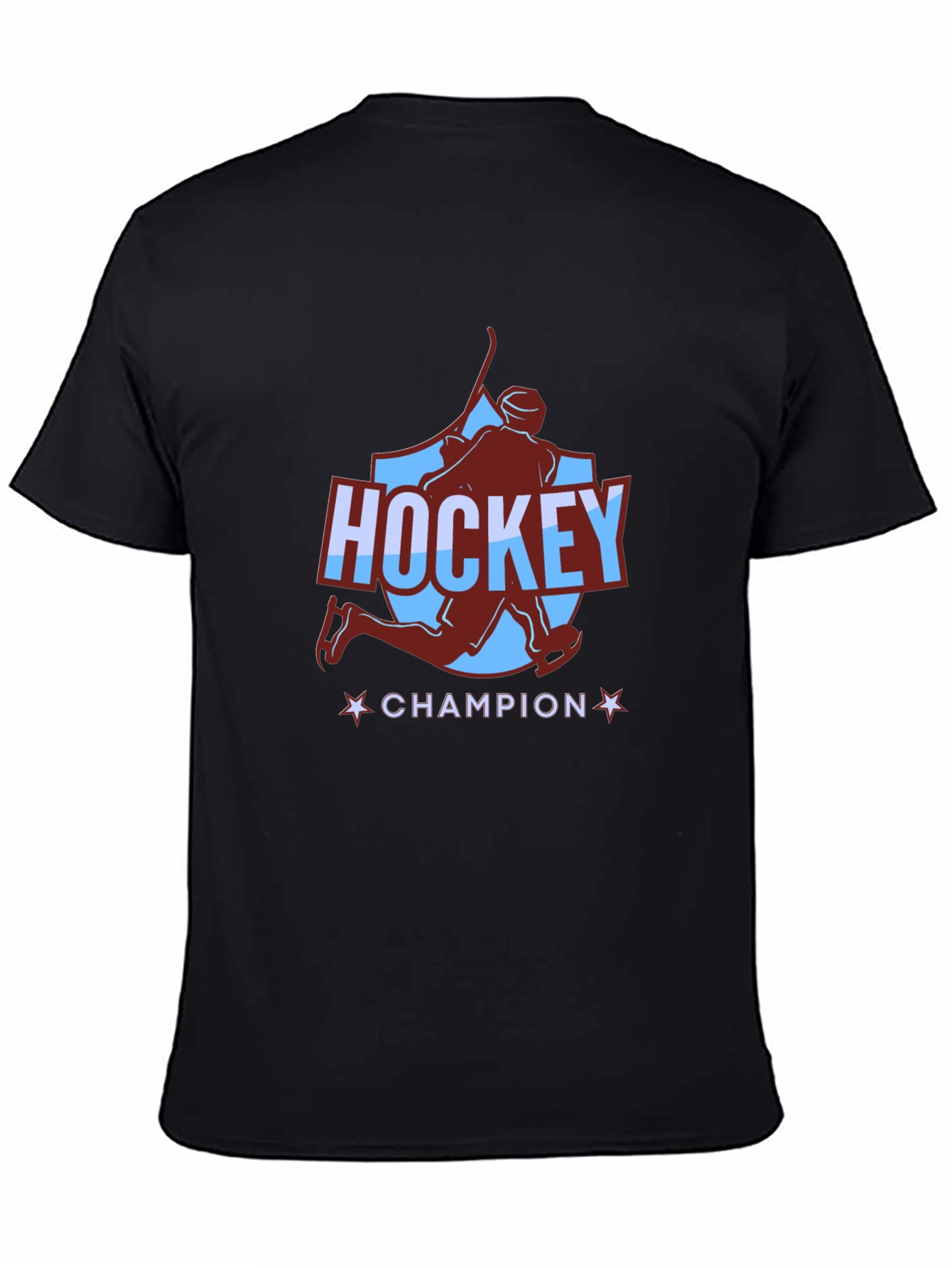 Camiseta Negra Hockey Champion para Hombre