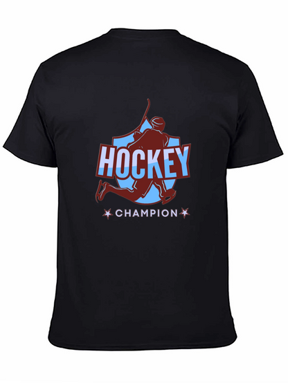 Camiseta Negra Hockey Champion para Hombre